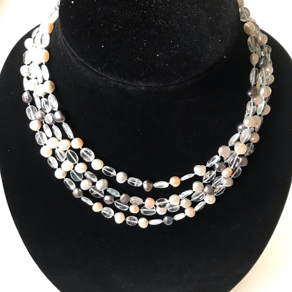 4 Strands Beaded Necklace - Picture 7 of 8